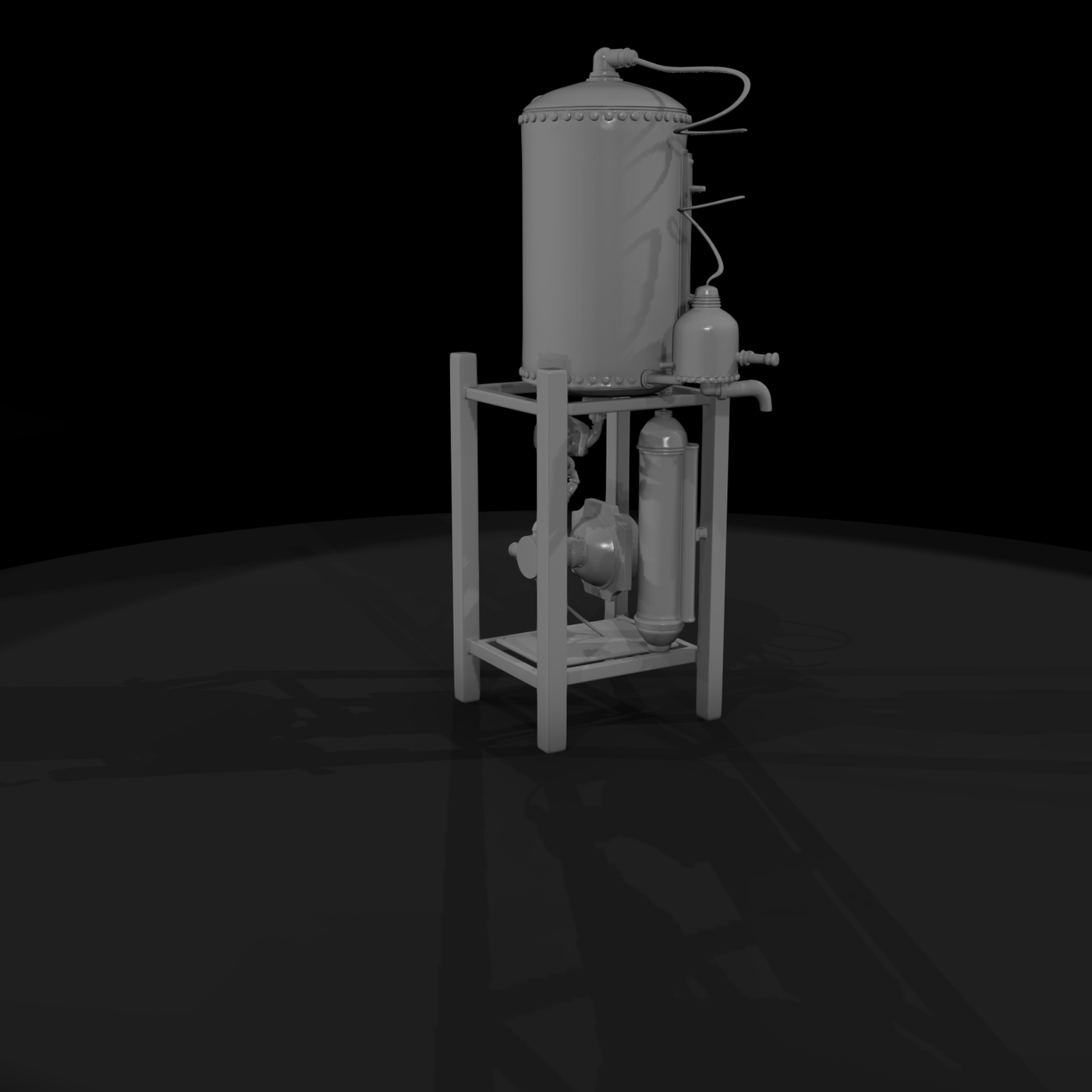 Steampunk Distillation Still — & Model Railway Prop