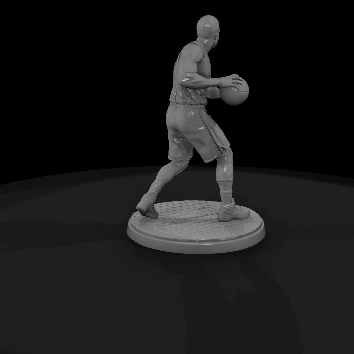 Basketball Player Posting Up