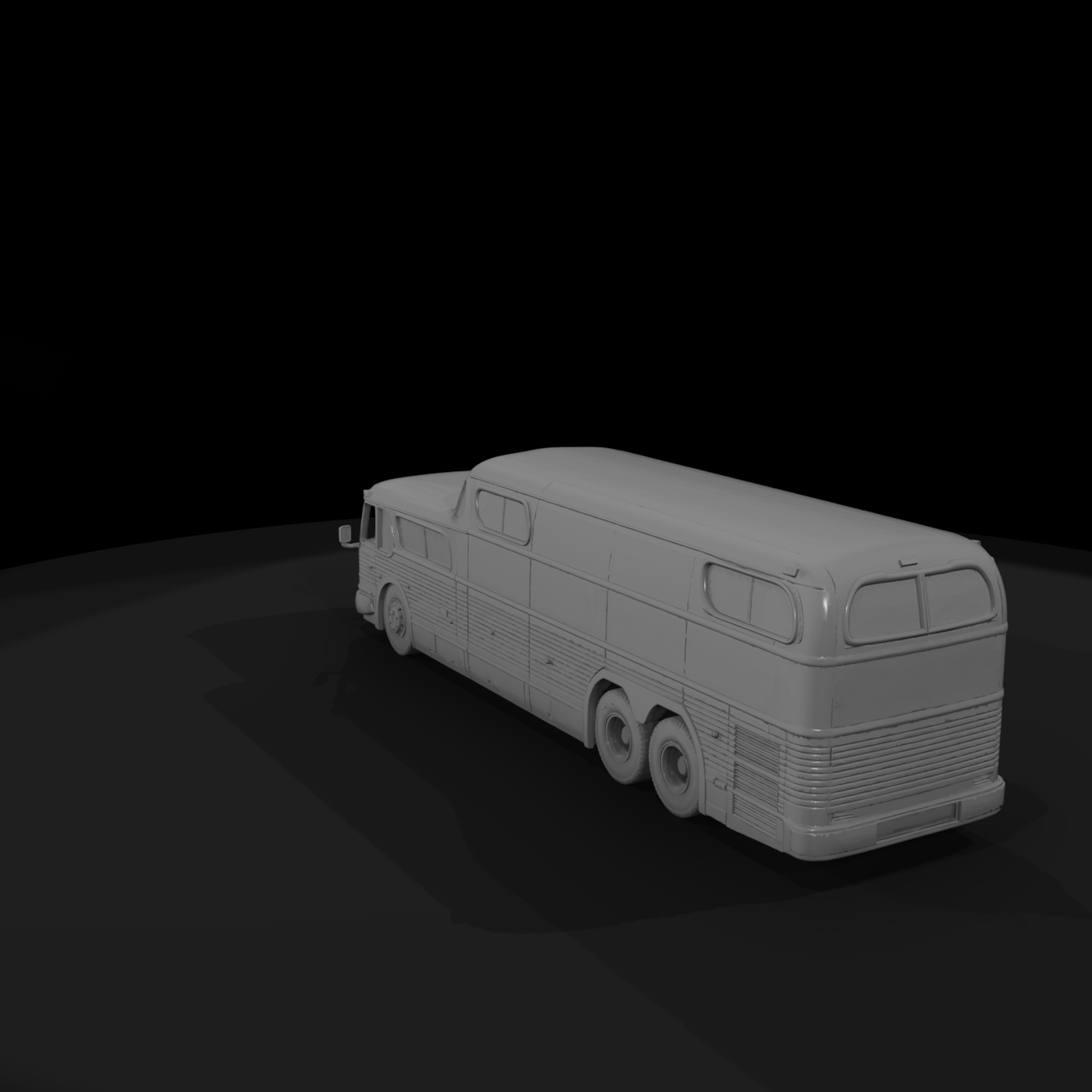 Streamlined 1950s Highway Coach