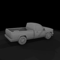 classic-single-cab-pickup-truck-3d-printable-diorama-model-879342 — thumbnail 6