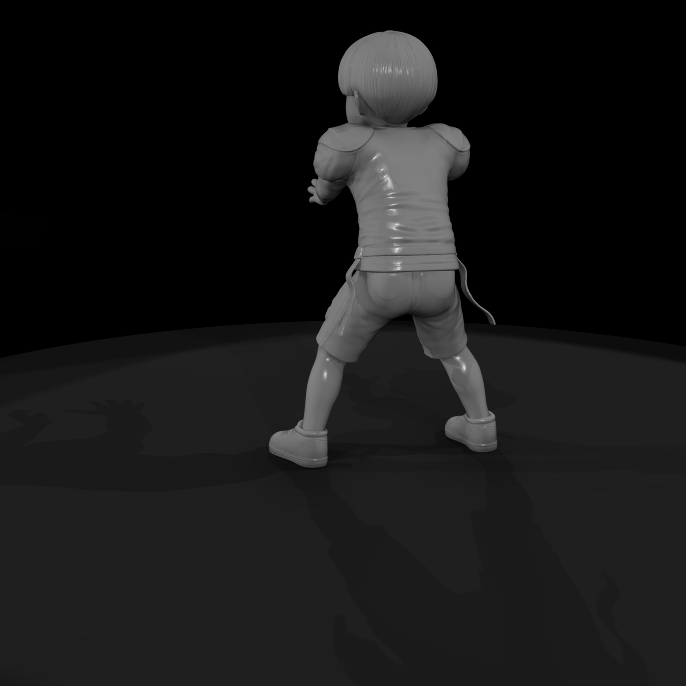 Youth Flag Football Player — Action Pose