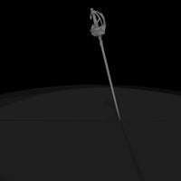 swept-hilt-rapier-miniature-sword-replica-for-dioramas-ho-1-87-185200 — thumbnail 6