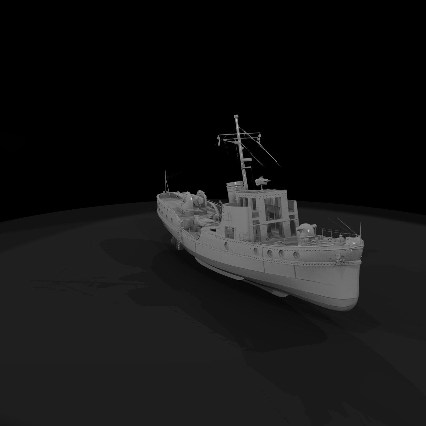 WWII Coastal Patrol Gunboat