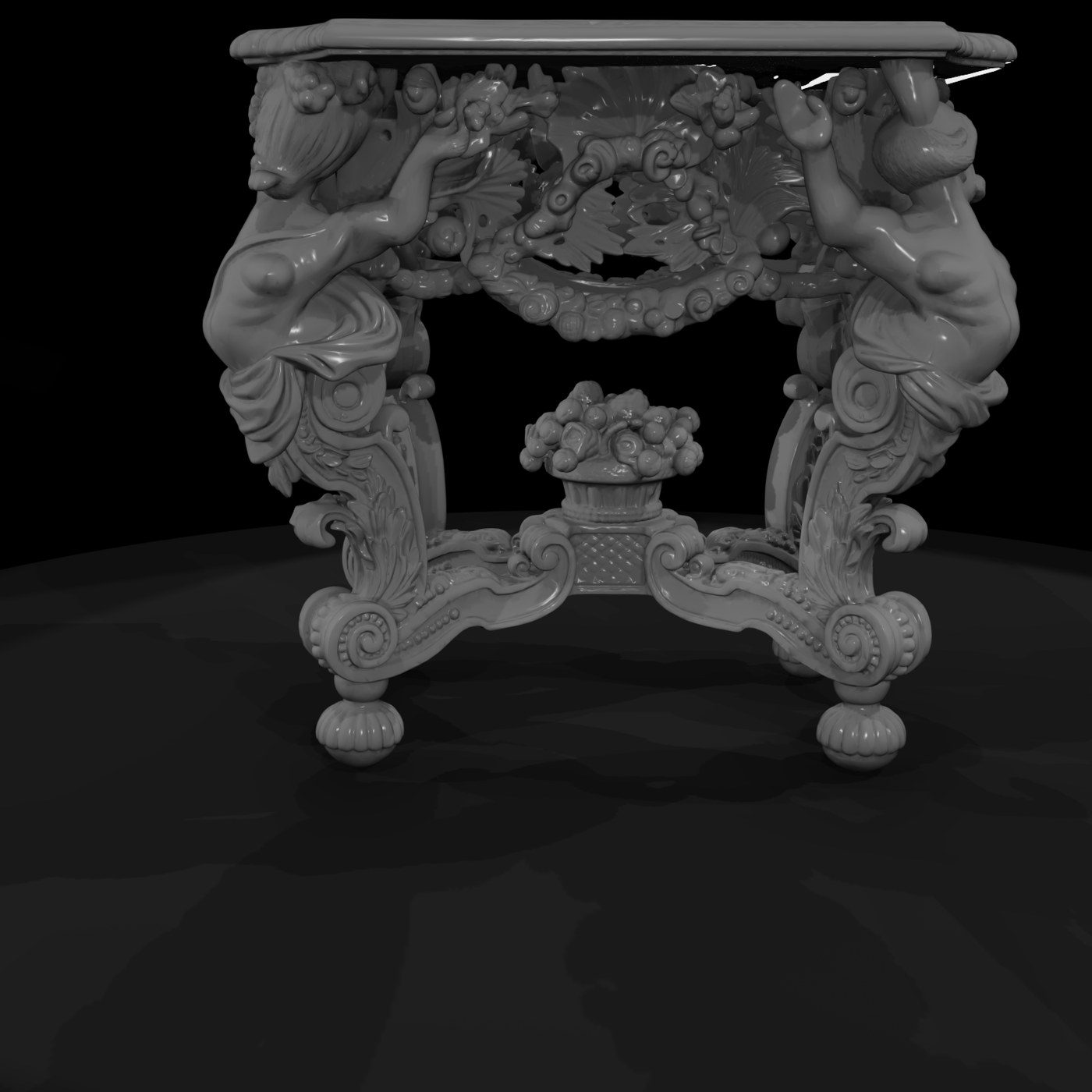 Ornate Baroque Console Table