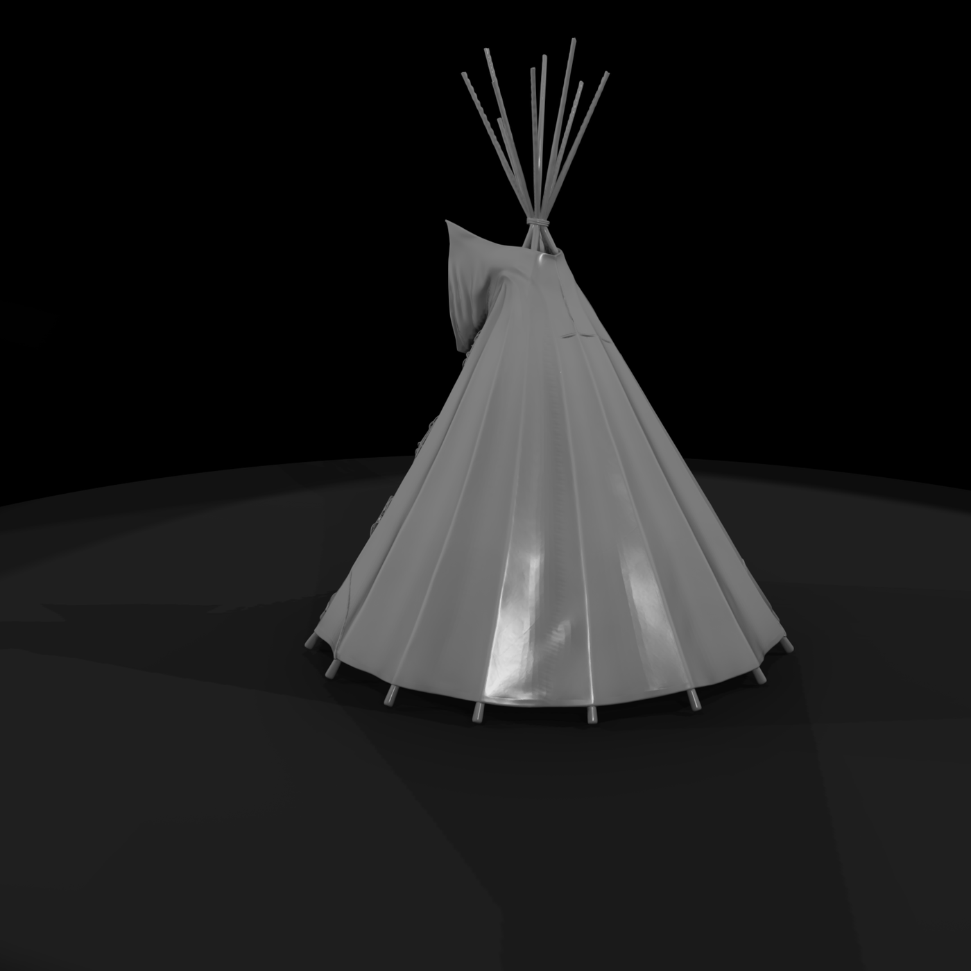 Worn Canvas Tipi