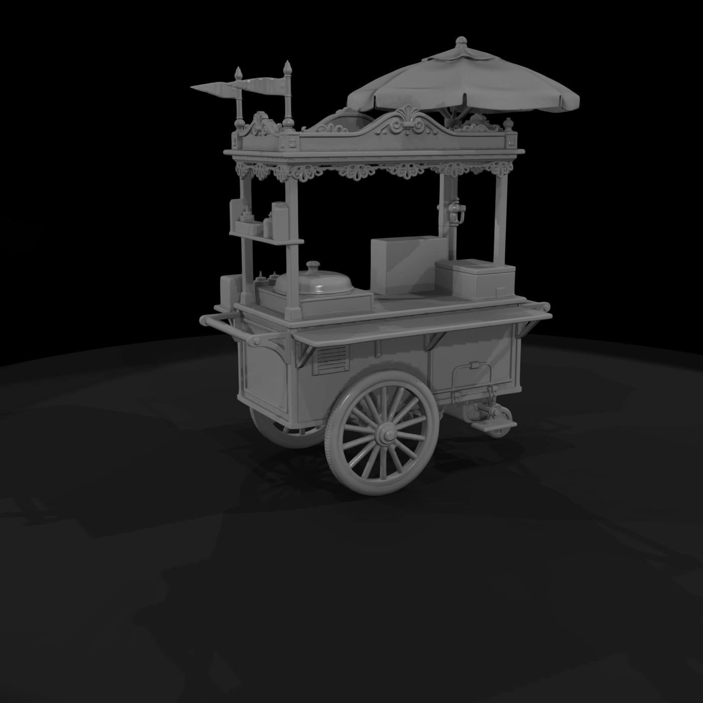 Cir 171 Stall Hot Dog Cart