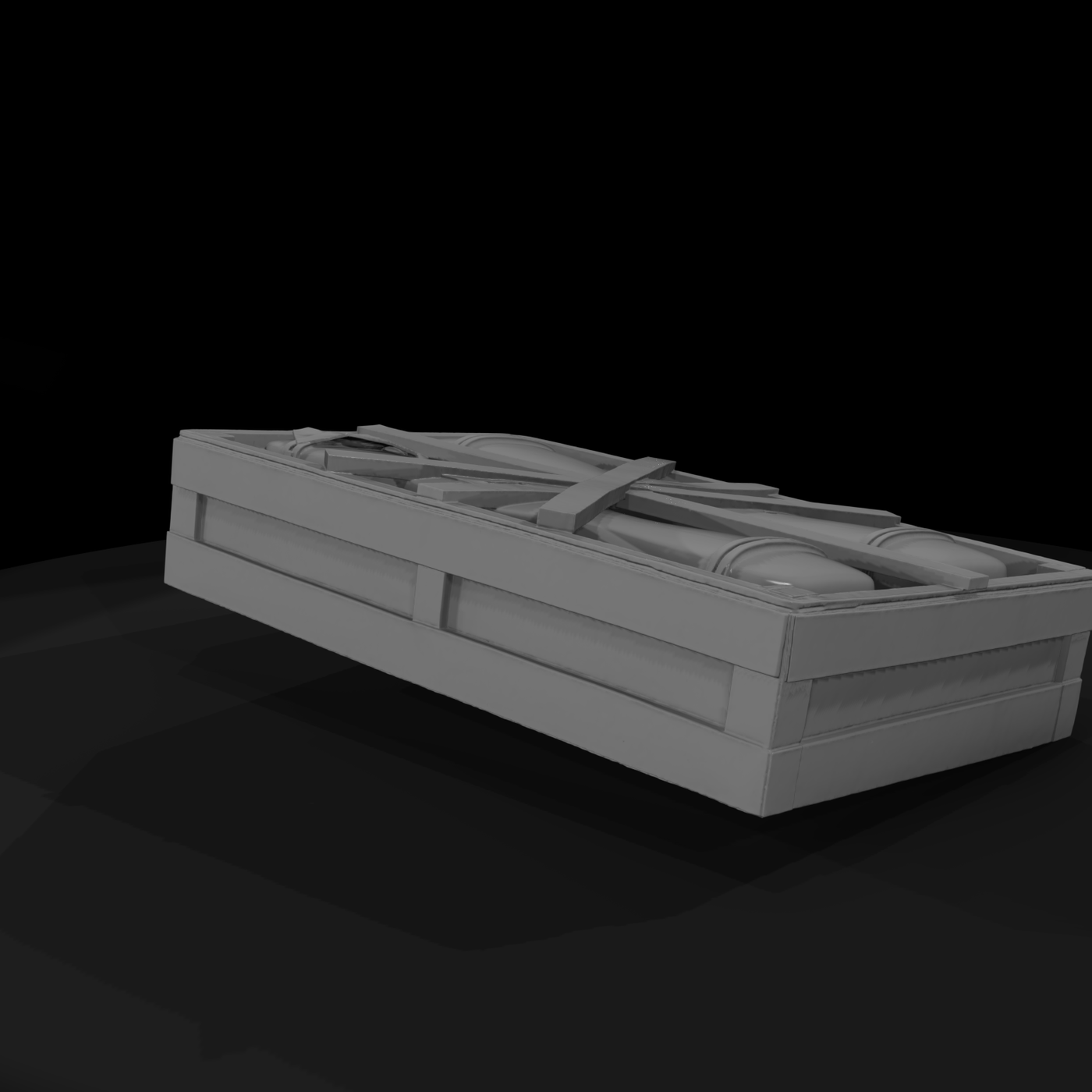 Military Shipping Crate with Rifle Cases ( Scatter)