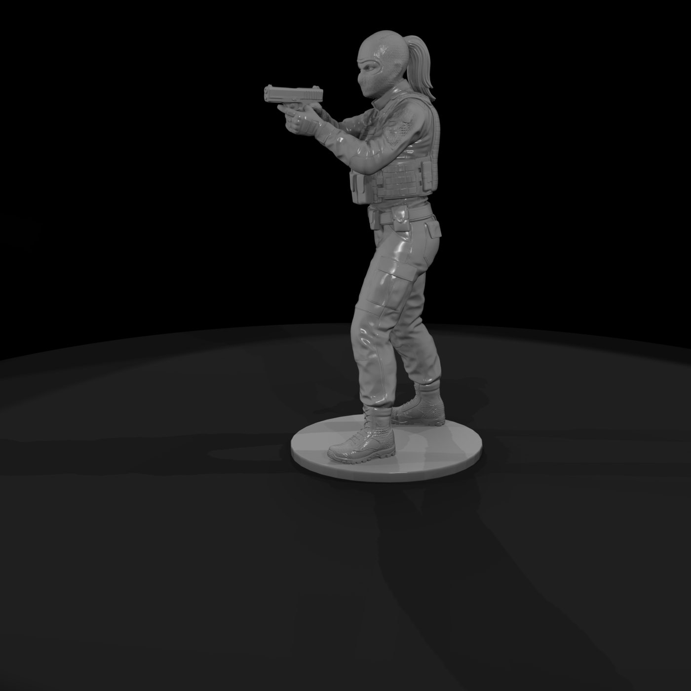 Crm 045 Modern Bank Robber Female Robber