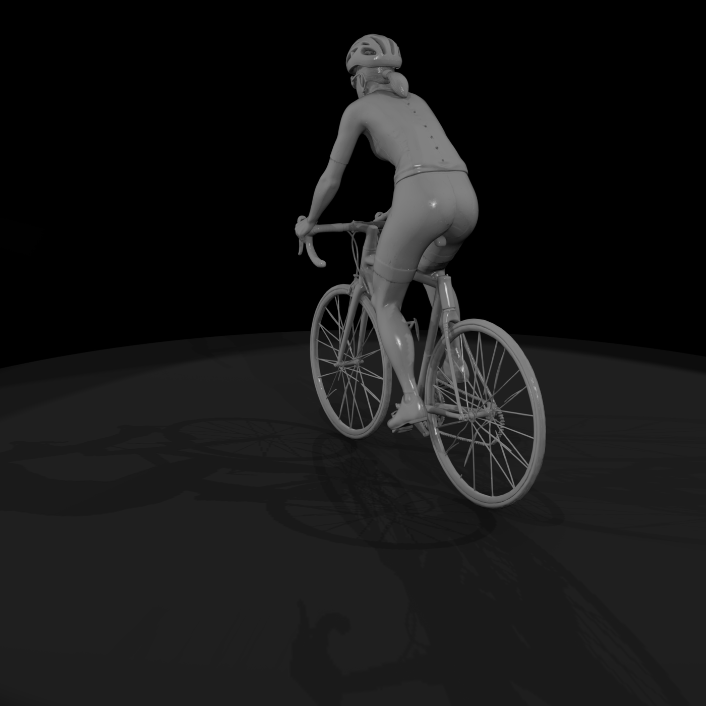 0085 Sports Cyclist Road F