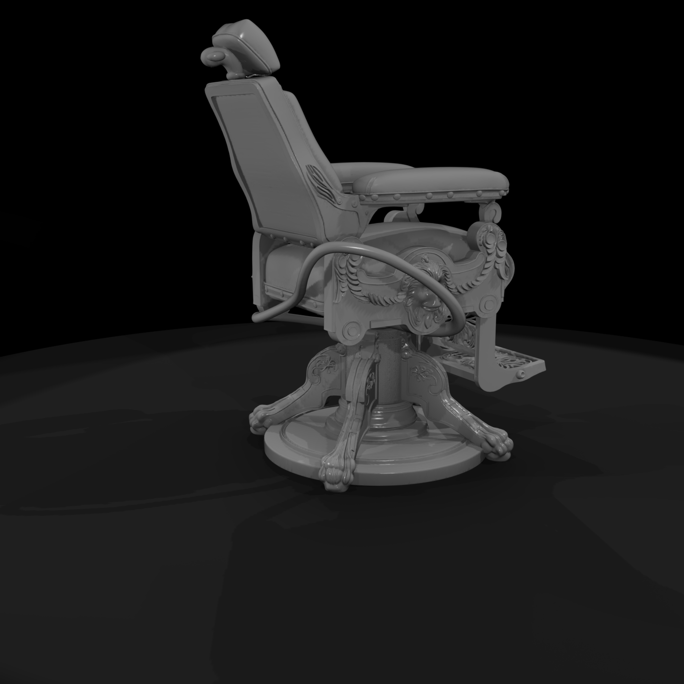 Victorian Ornate Barber Chair