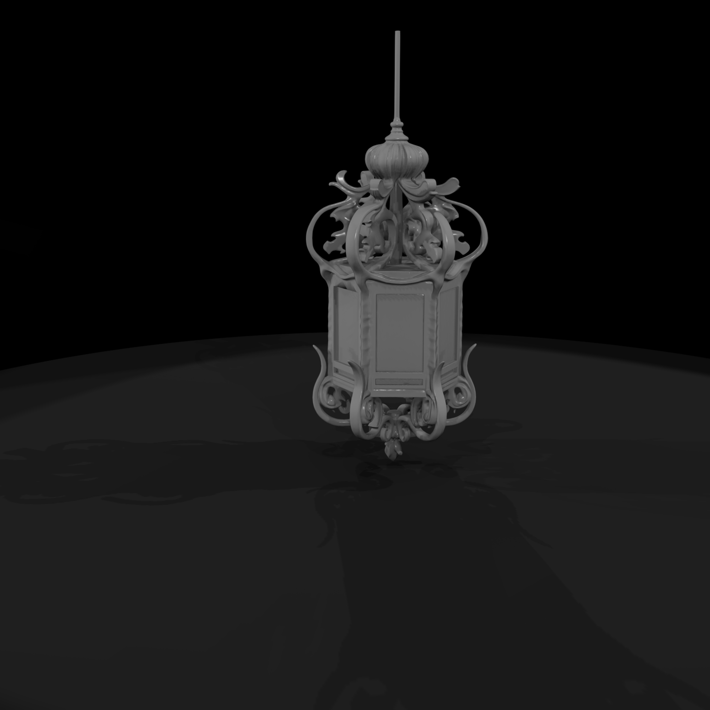 Ornate Baroque Pendant Lantern & Layouts
