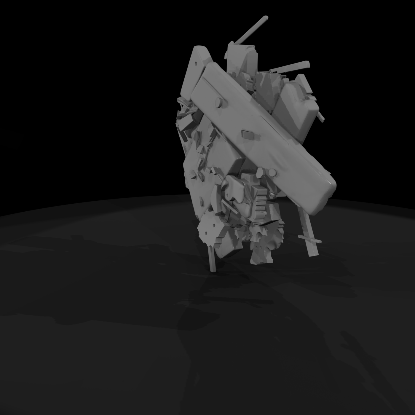 Weathered Wooden Debris Pile — Terrain