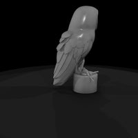 stylized-barn-owl-miniature-perched-diorama-figure-404284 — thumbnail 6