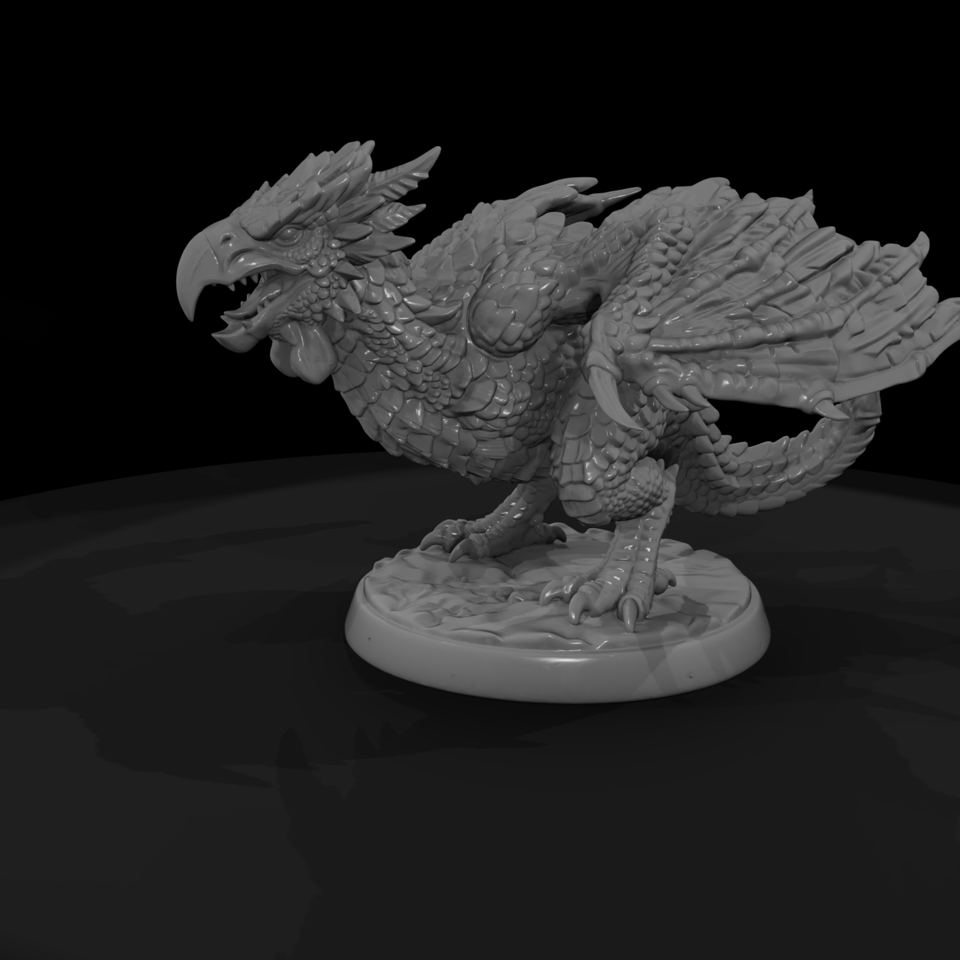 Cockatrice Beaked Scale-Wing Beast