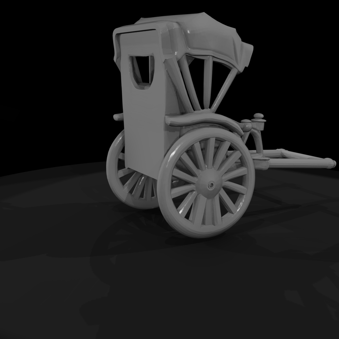 Stylized Traditional Rickshaw