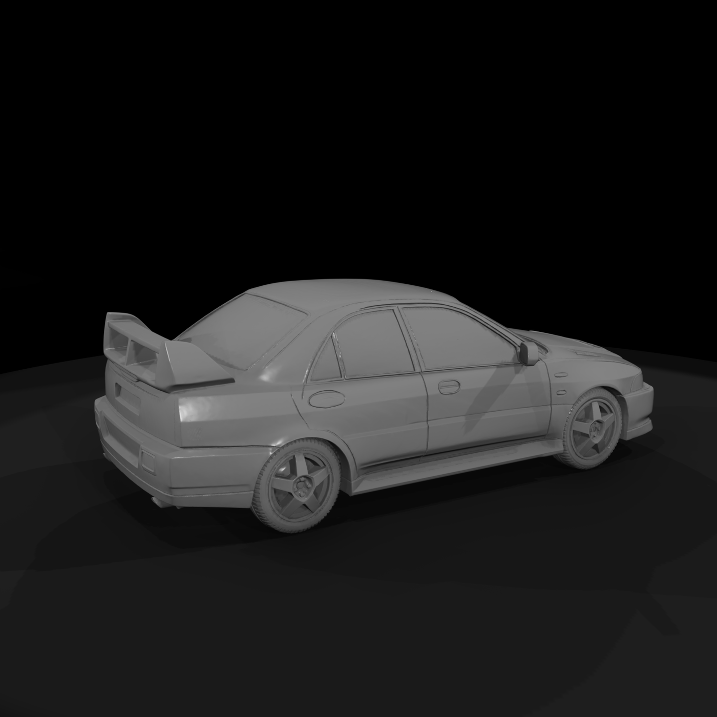 Evo-style compact sports sedan - car