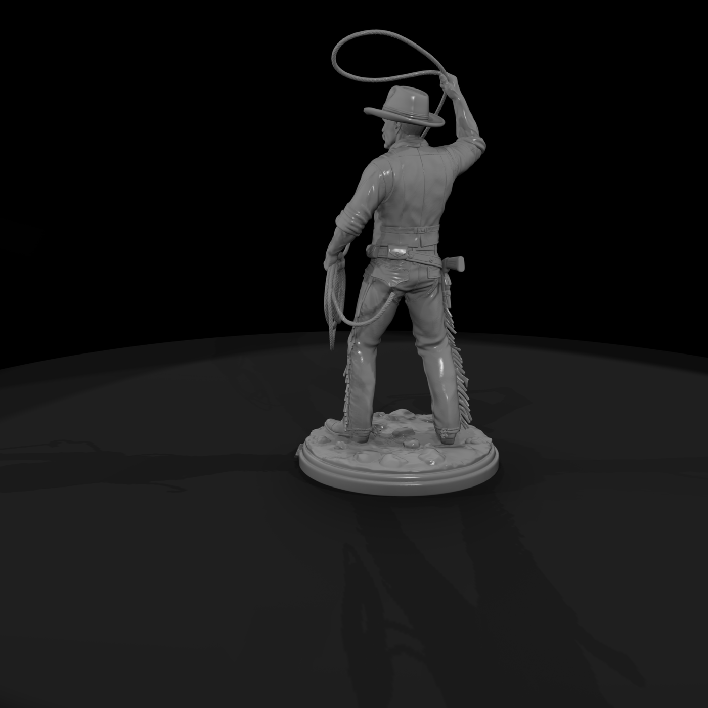 Ranch Foreman Swinging a Lasso