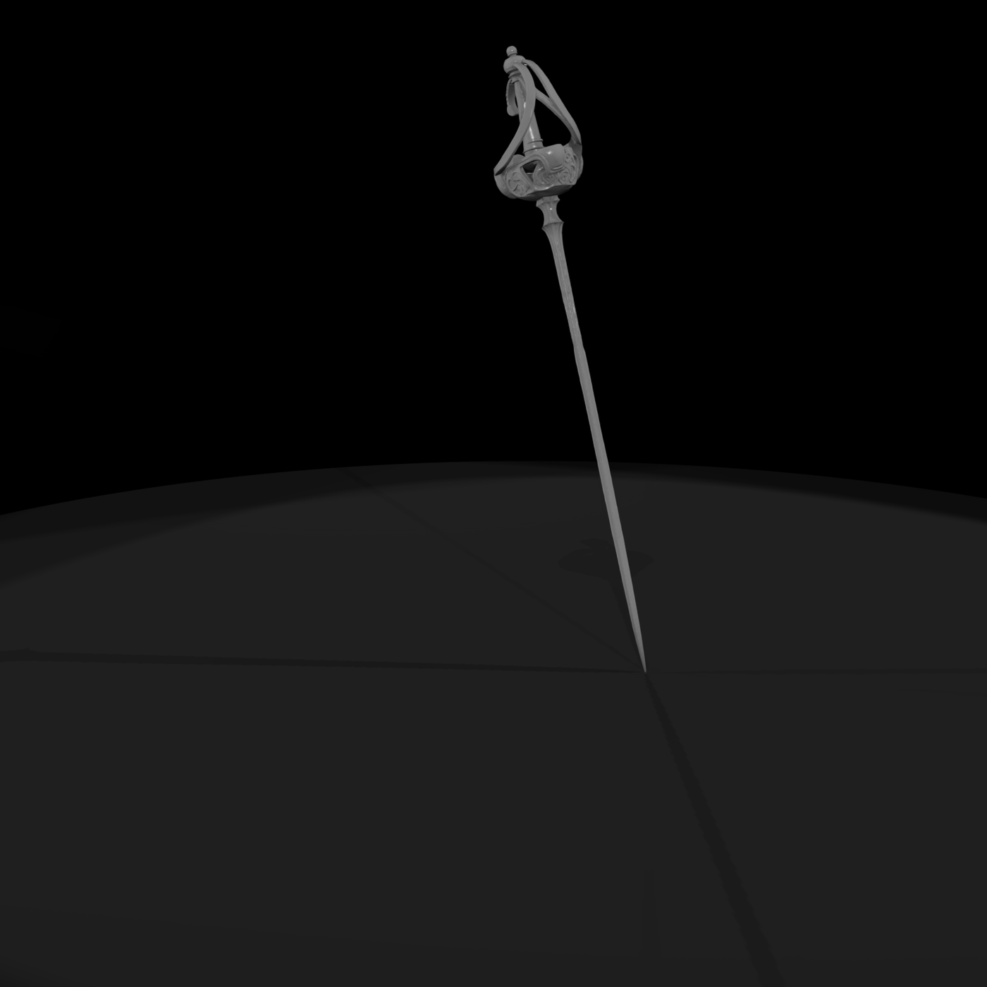 Ornate Swept-Hilt Rapier