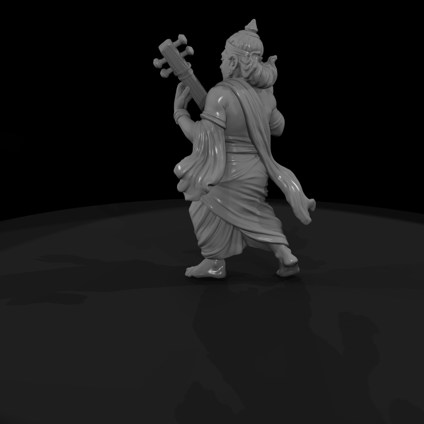 Myth 0436 Mythology Gandharva Musician Miniature F
