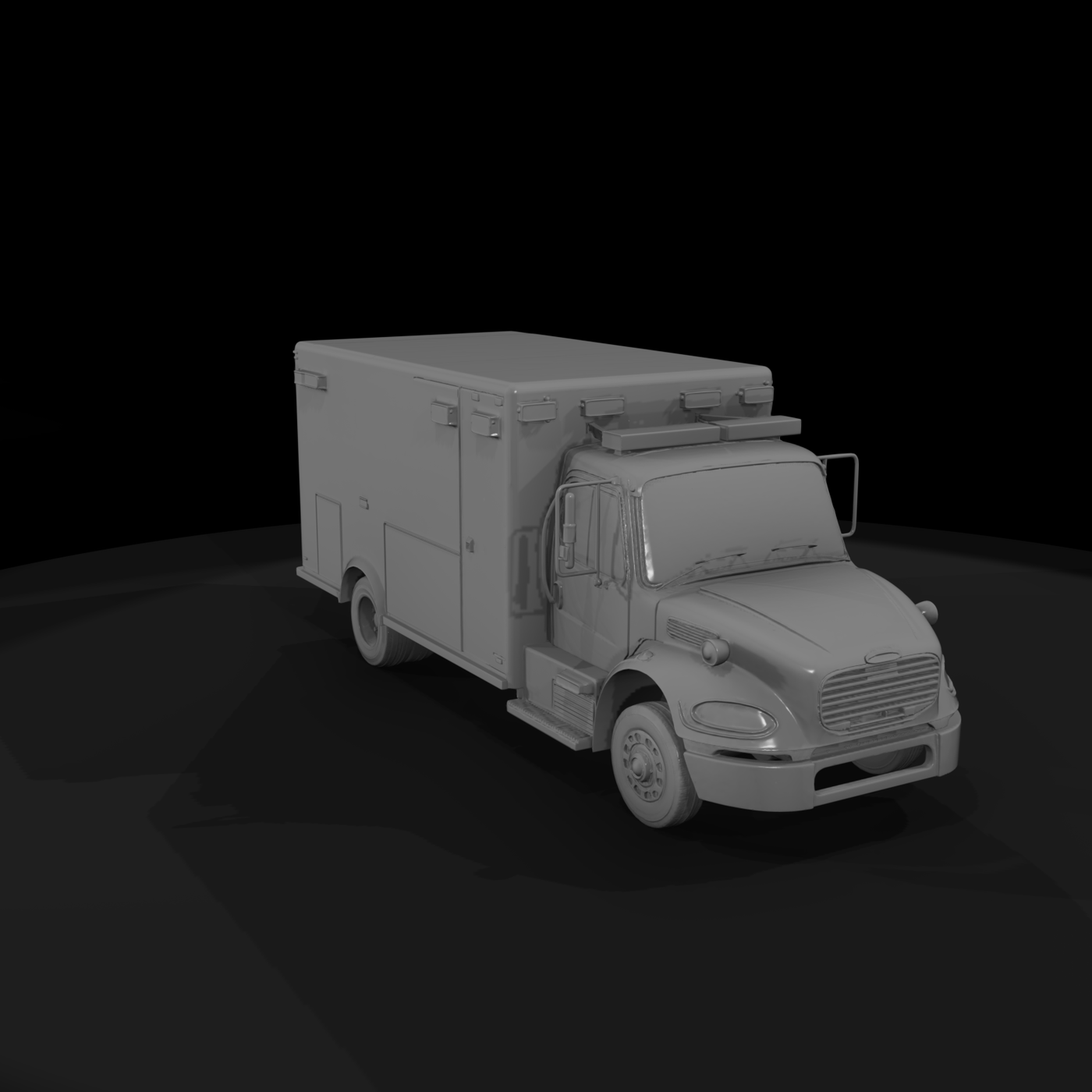 Box Ambulance Rescue Truck