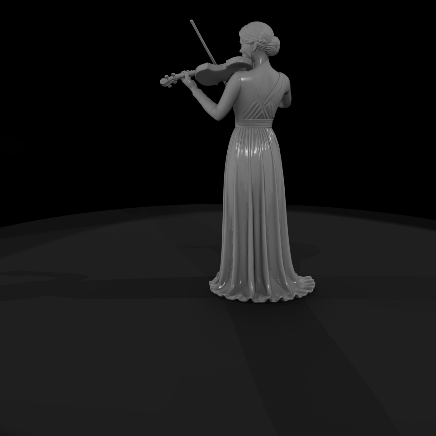 0181 Musician Violinist Standing