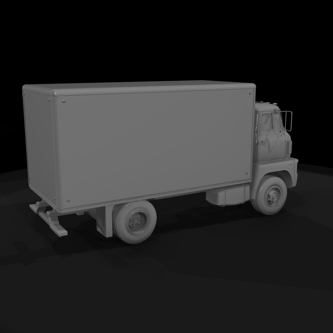 Vintage Cab-Over Box Truck