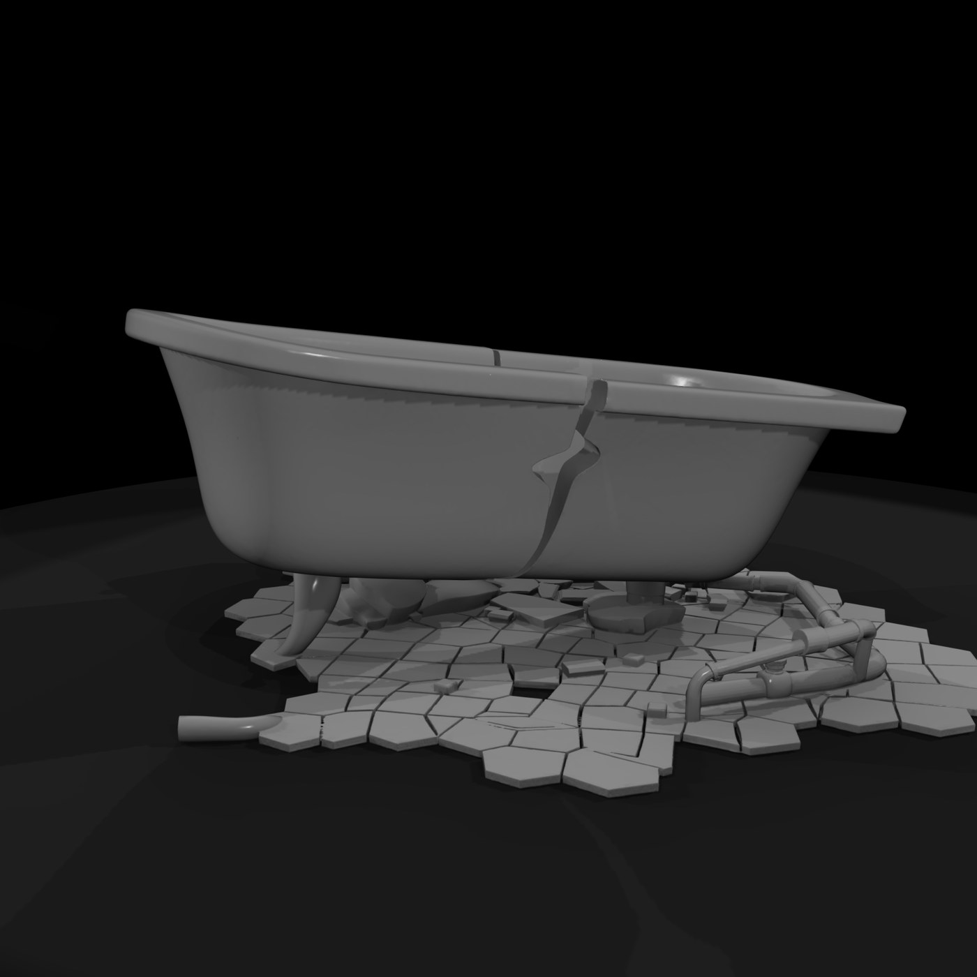 Derelict Bathtub & Sink
