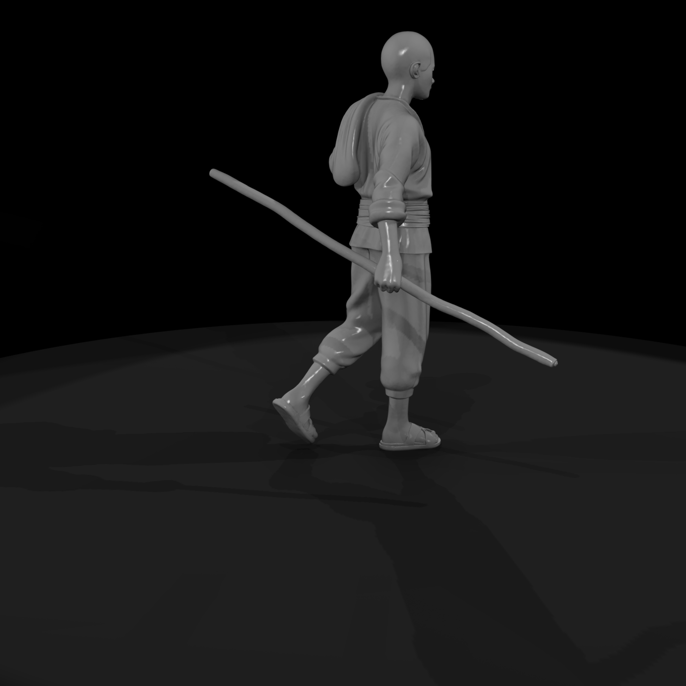 Traveling Peasant Walking Figure & Model Railroads
