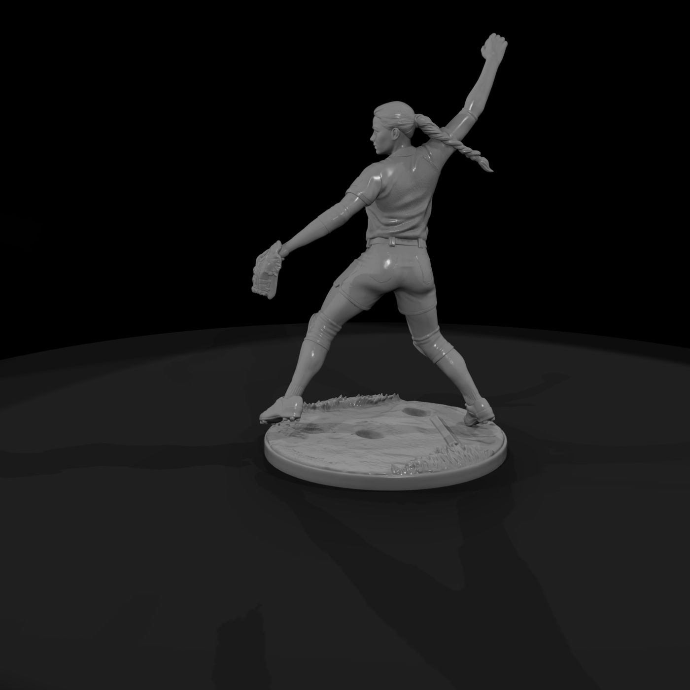 Poparc 0317 Softball Windmill Pitcher Alternate Po