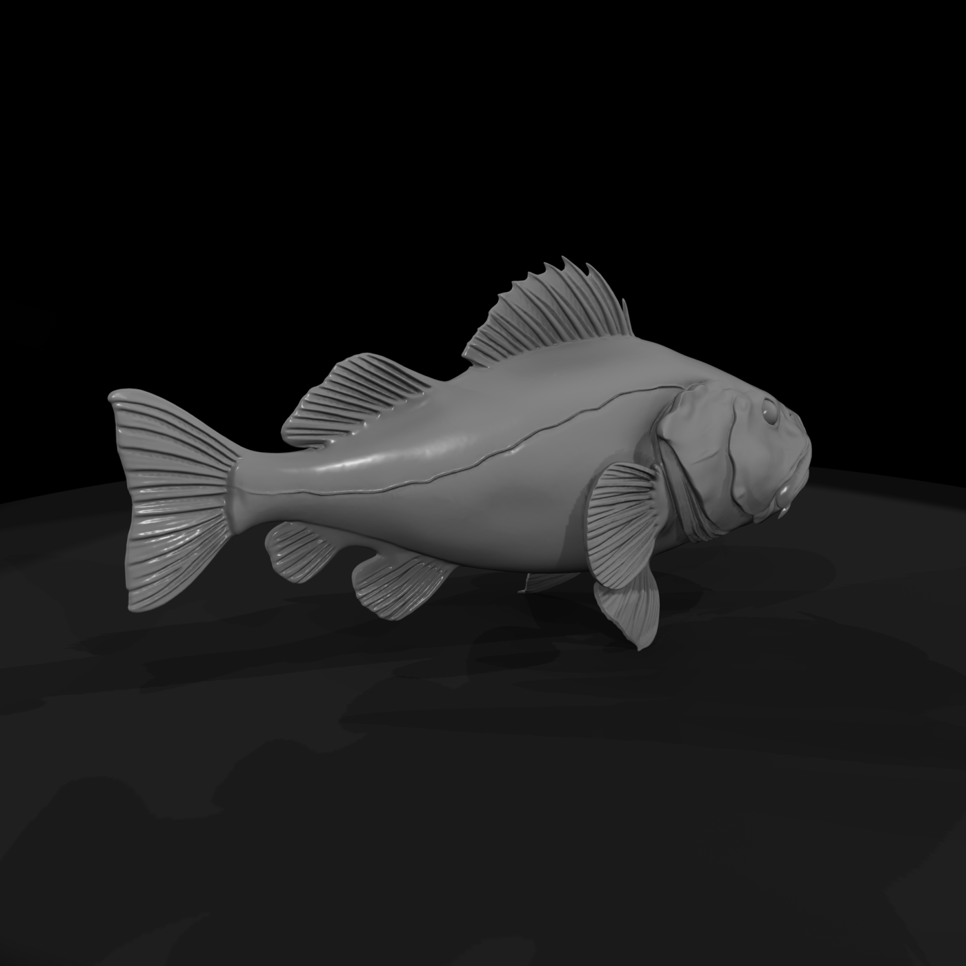 Stylized Deep Sea Predator Fish