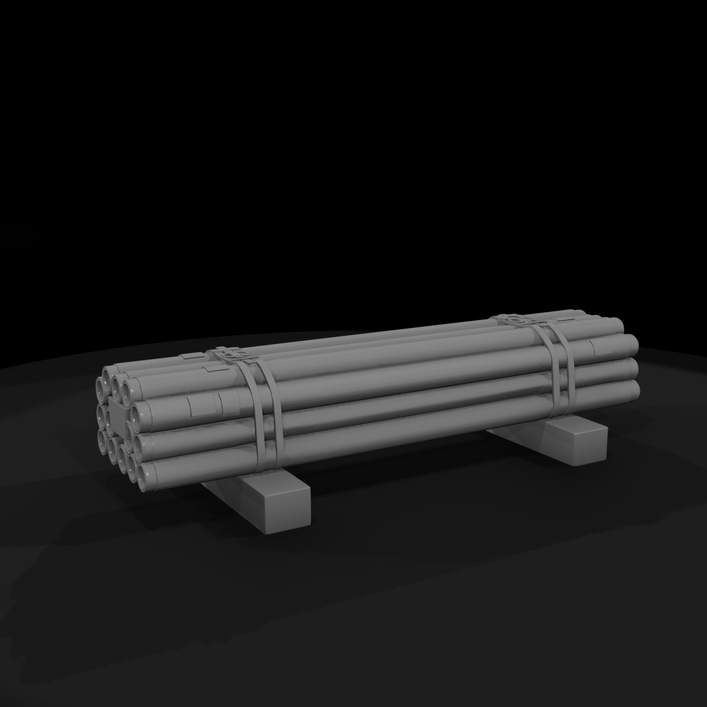 Bundled PVC Pipe Stack — Industrial