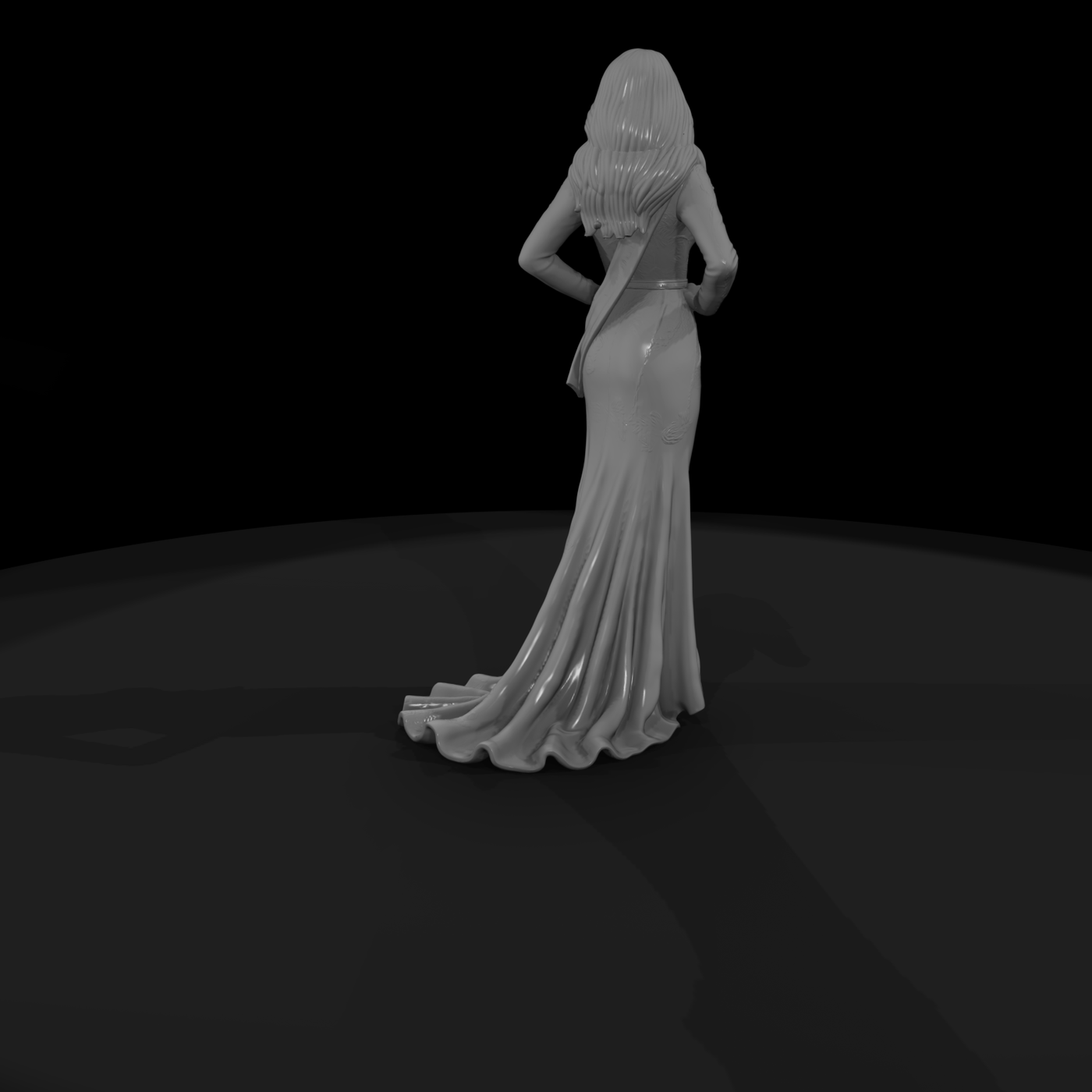 Beauty Pageant Contestant in Gown