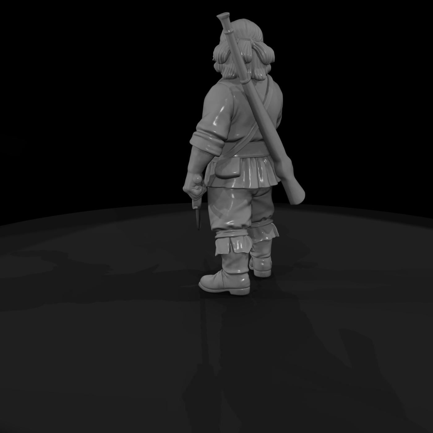 Hist 0238 Caribbean Buccaneer Miniature Figure