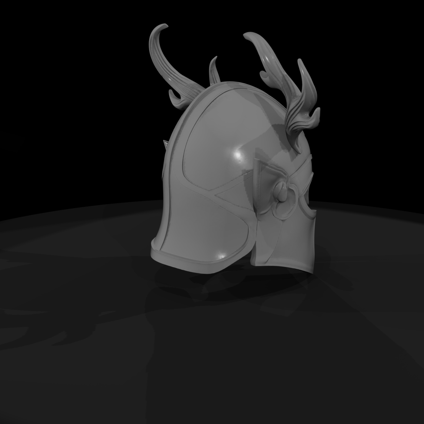Elven Antler Warrior Helmet — Fantasy