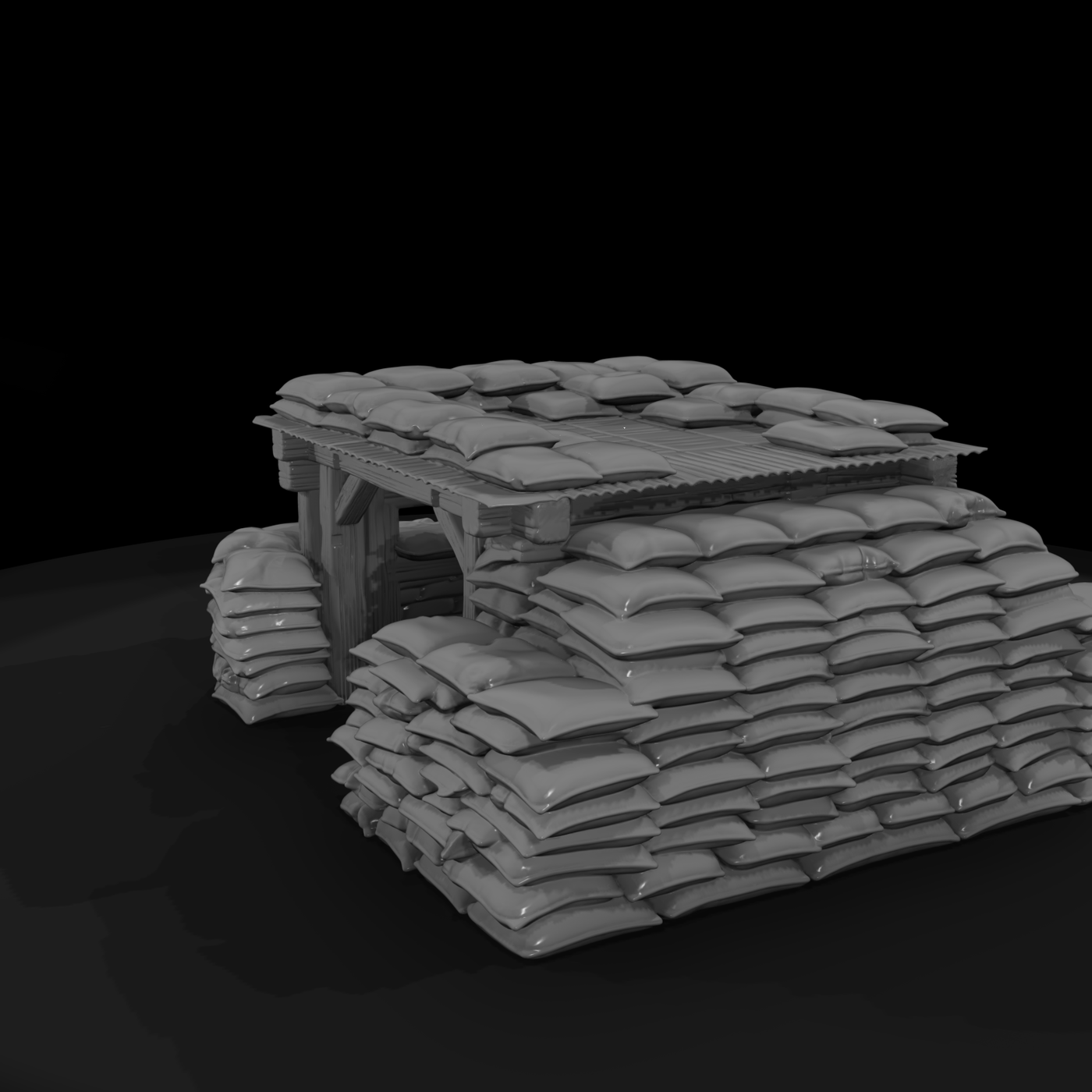 Mil 161 Vietnam Sandbag Perimeter Bunker