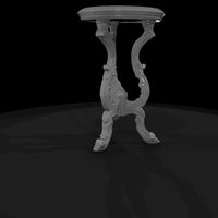 baroque-tripod-accent-side-table-miniature-diorama-prop-536567 — thumbnail 6