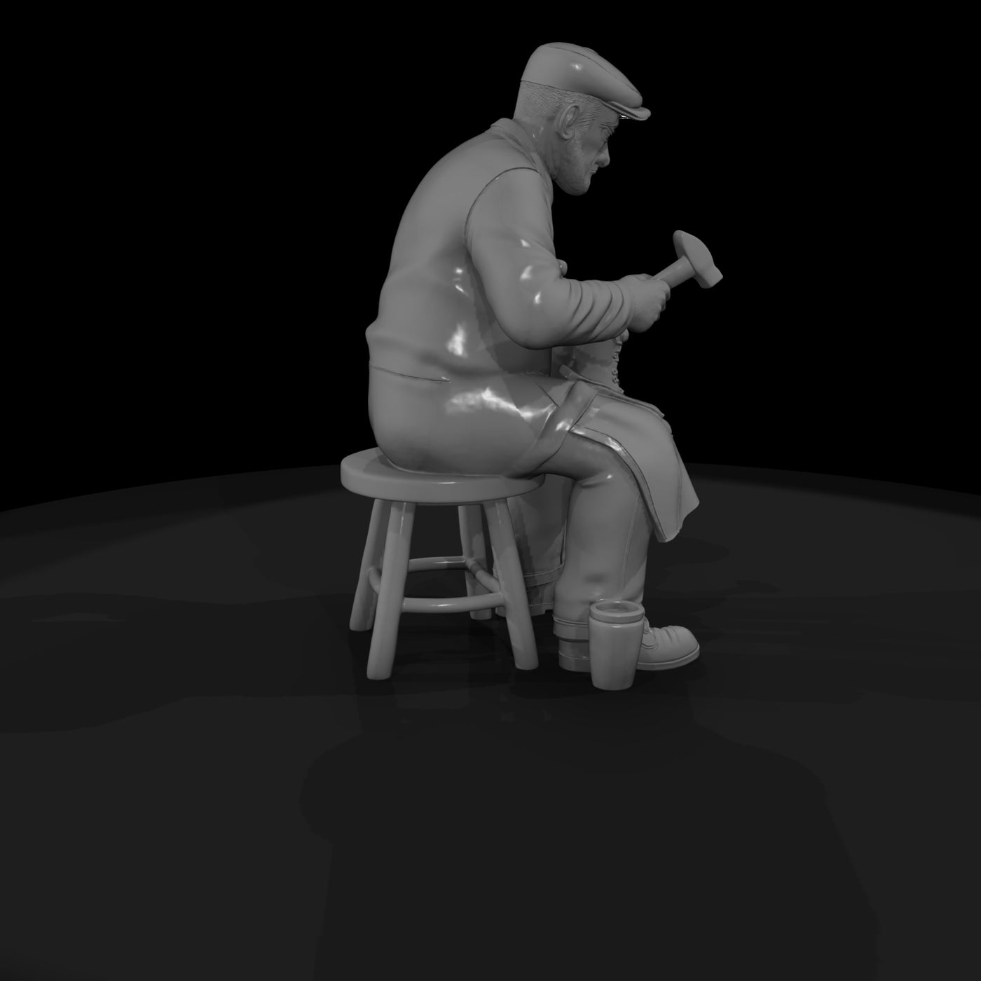 seated-shoemaker-figurine-realistic-diorama-figure-990082
