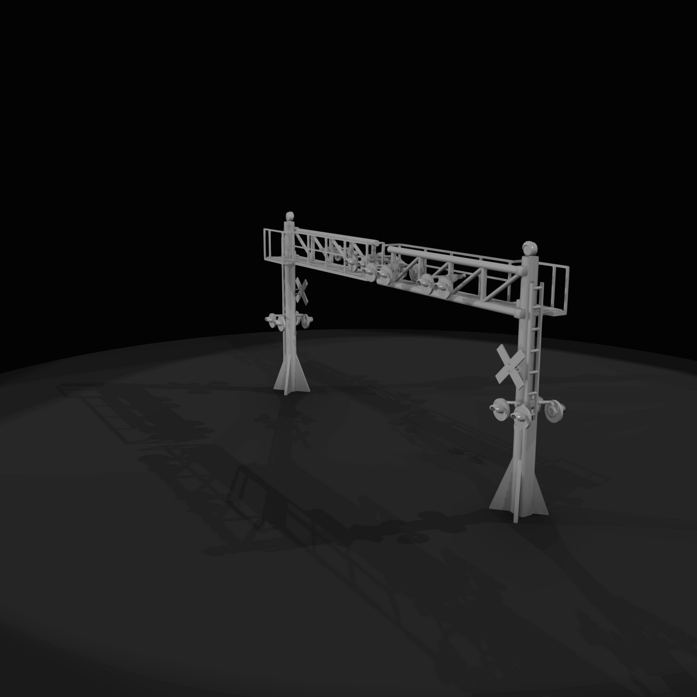 Railroad Grade Crossing Signal Gantry