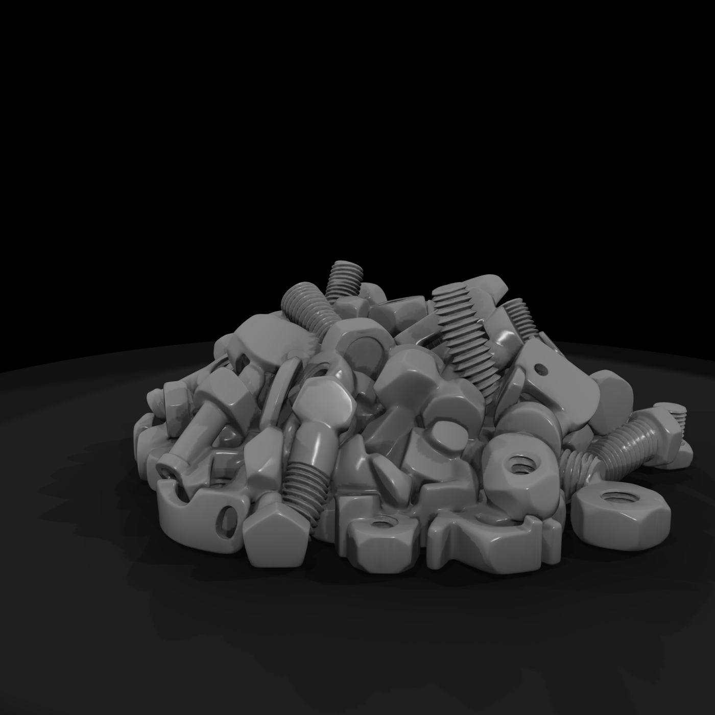 Stylized Pile of Fasteners — Scatter