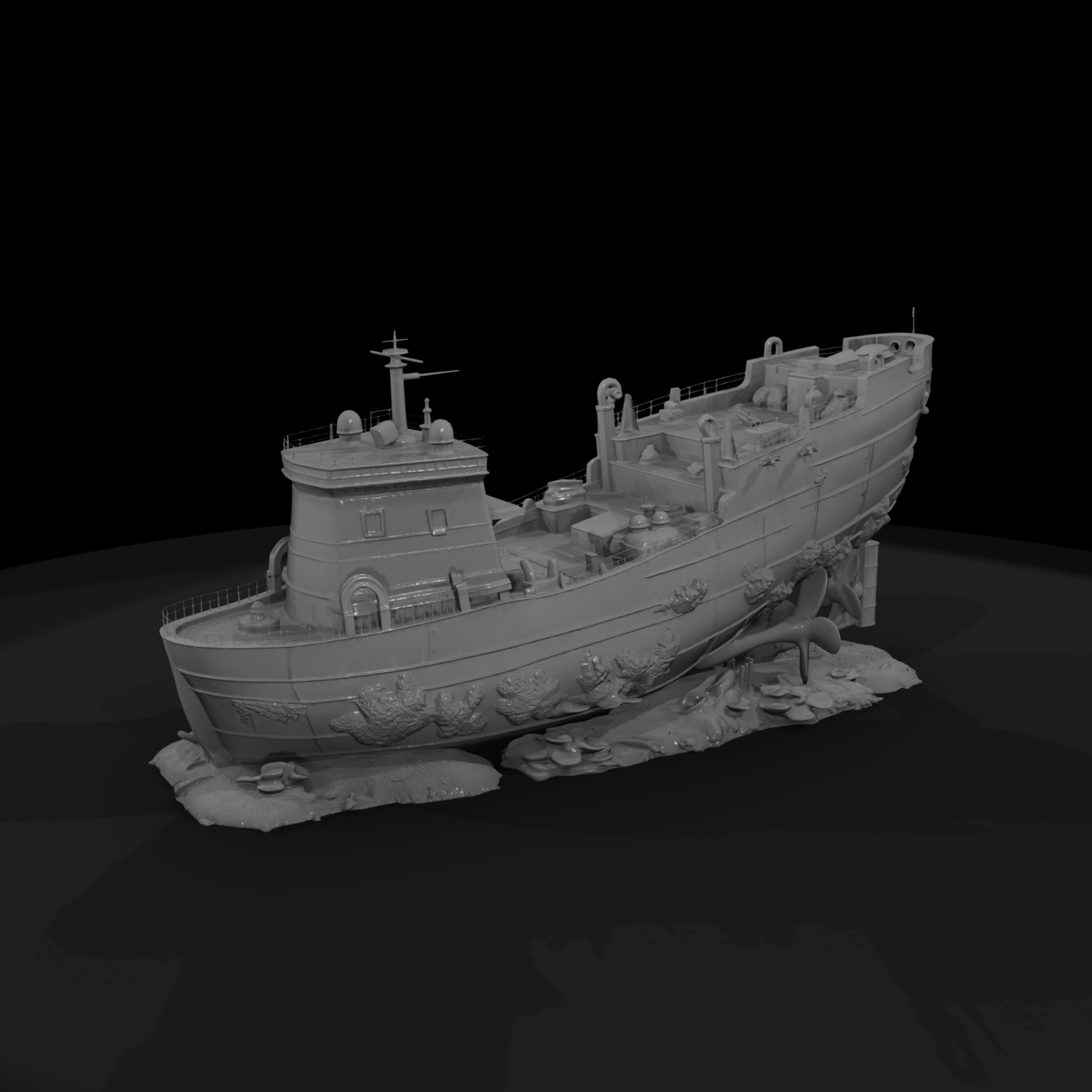 Sunken Naval Shipwreck