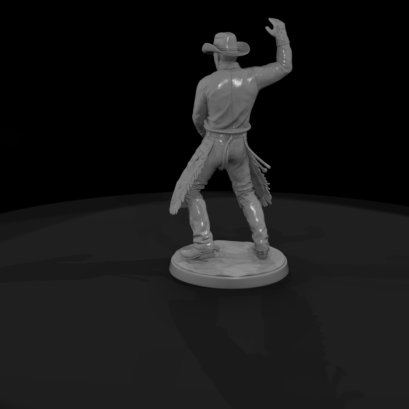 Rodeo Cowboy with Lasso