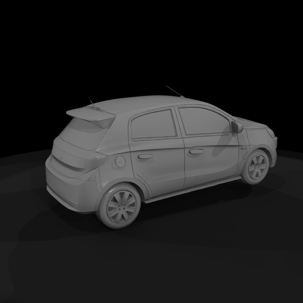 mirage-style-hatchback-diorama-ho-1-87-compatible-110474