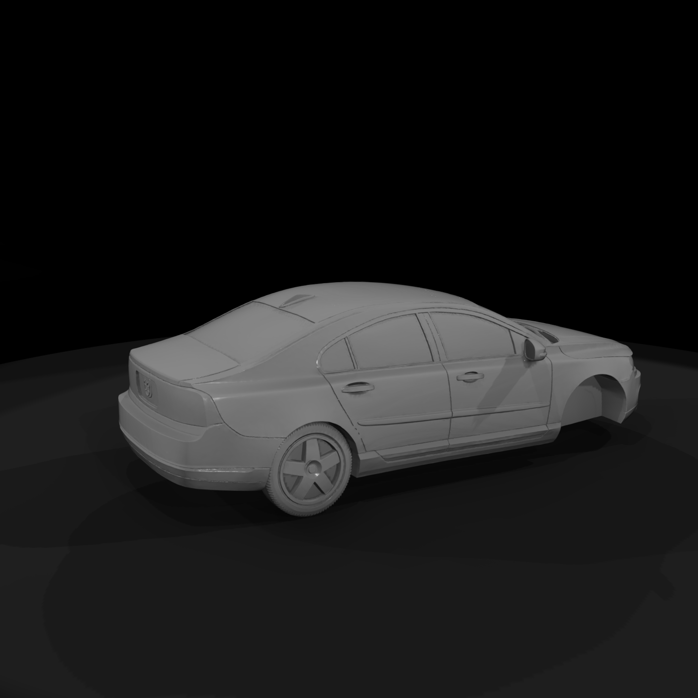 Volvo-style Four-door Sedan