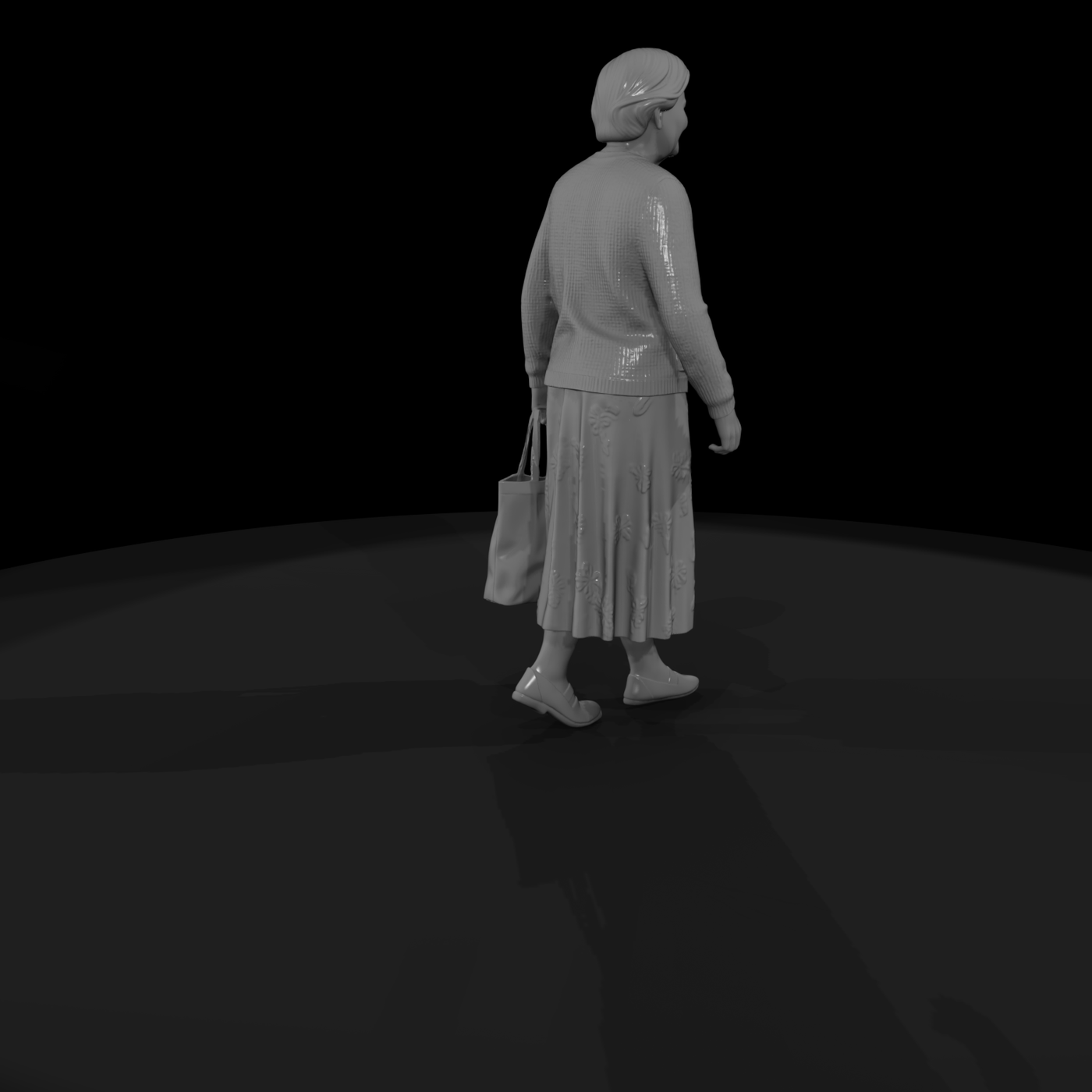 Elderly Woman with Camera