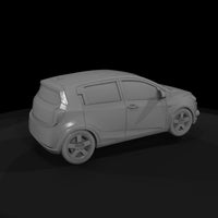 compact-hatchback-car-shell-ho-scale-1-87-3d-print-925186 — thumbnail 6