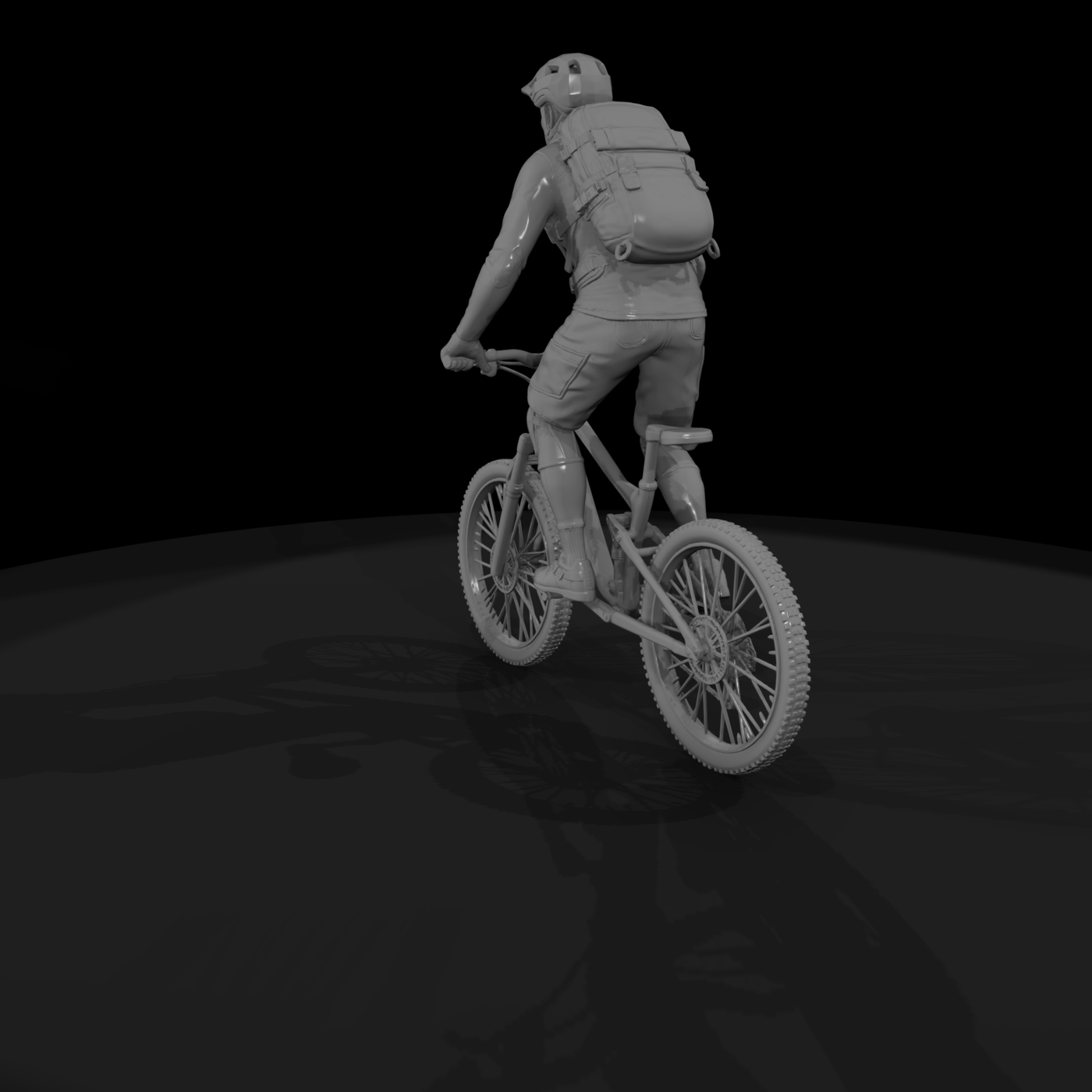 Poparc 0302 Mountain Biker Climber Alternate Pose