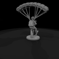 Army Ranger Paratrooper on Descent — thumbnail 6