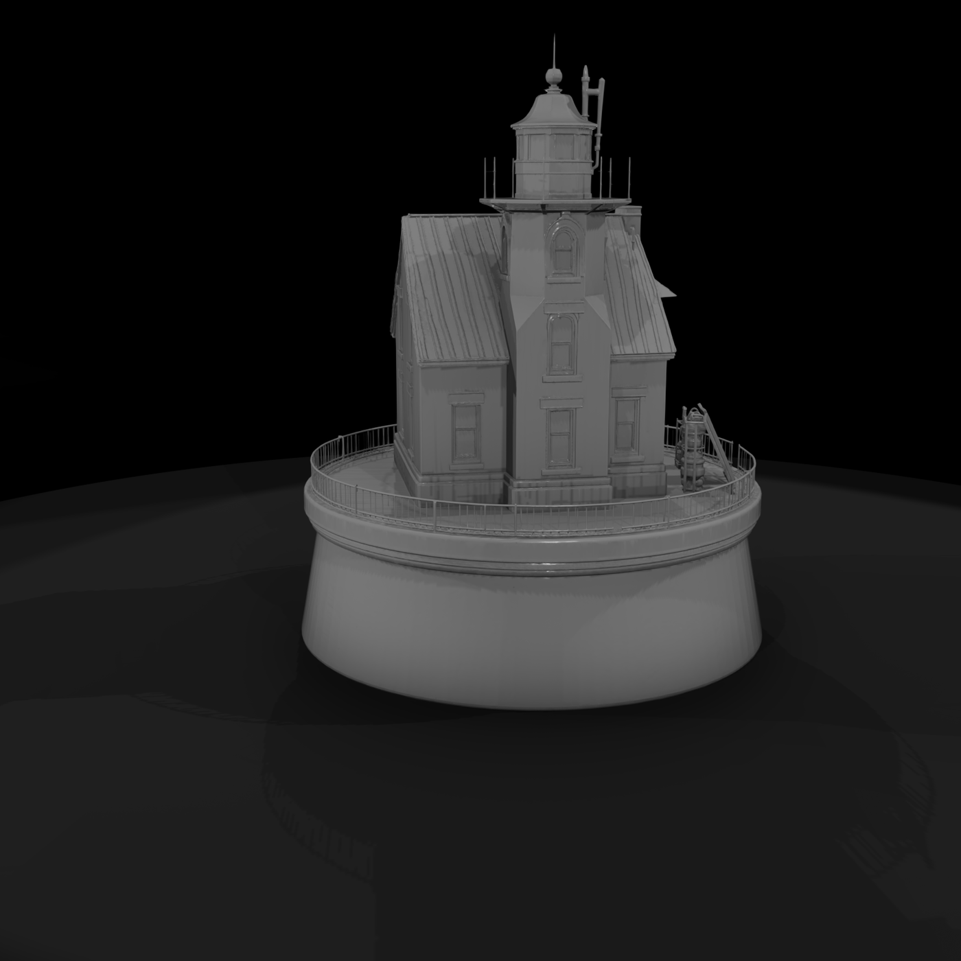 Offshore Lighthouse & Keeperhouse