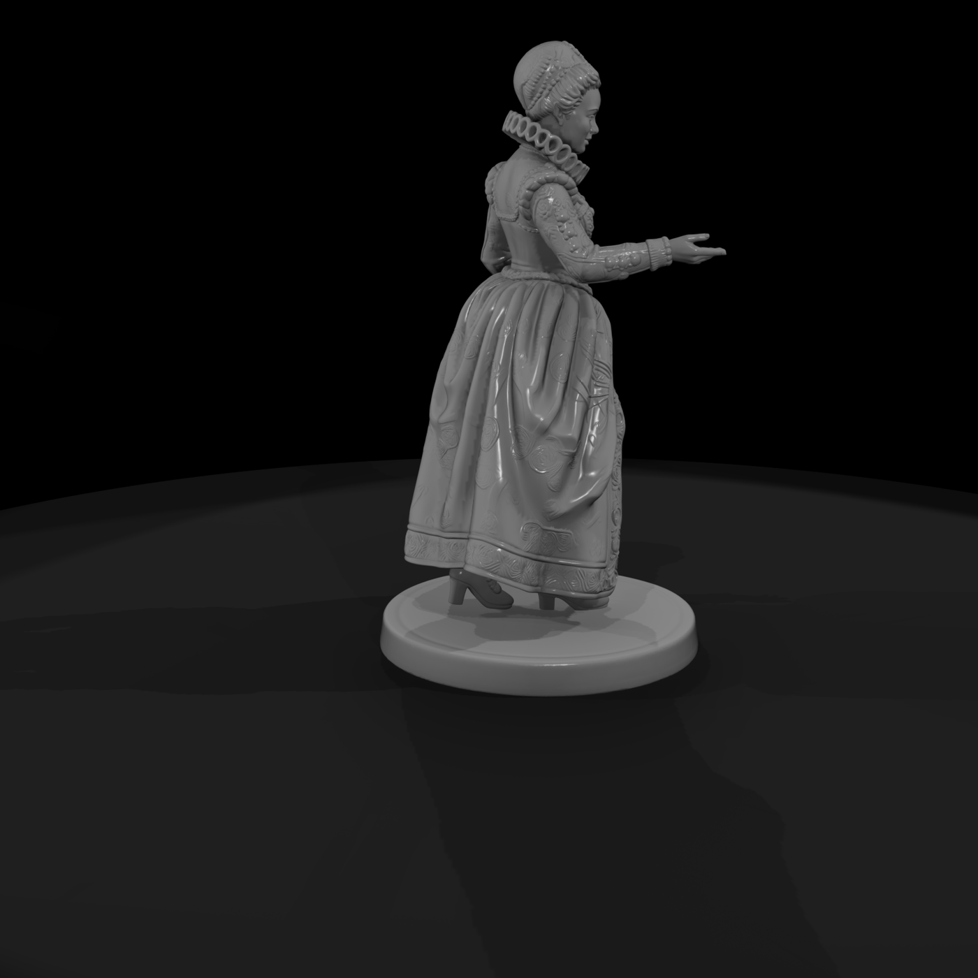 Elizabethan Courtier Lady in a Ruff