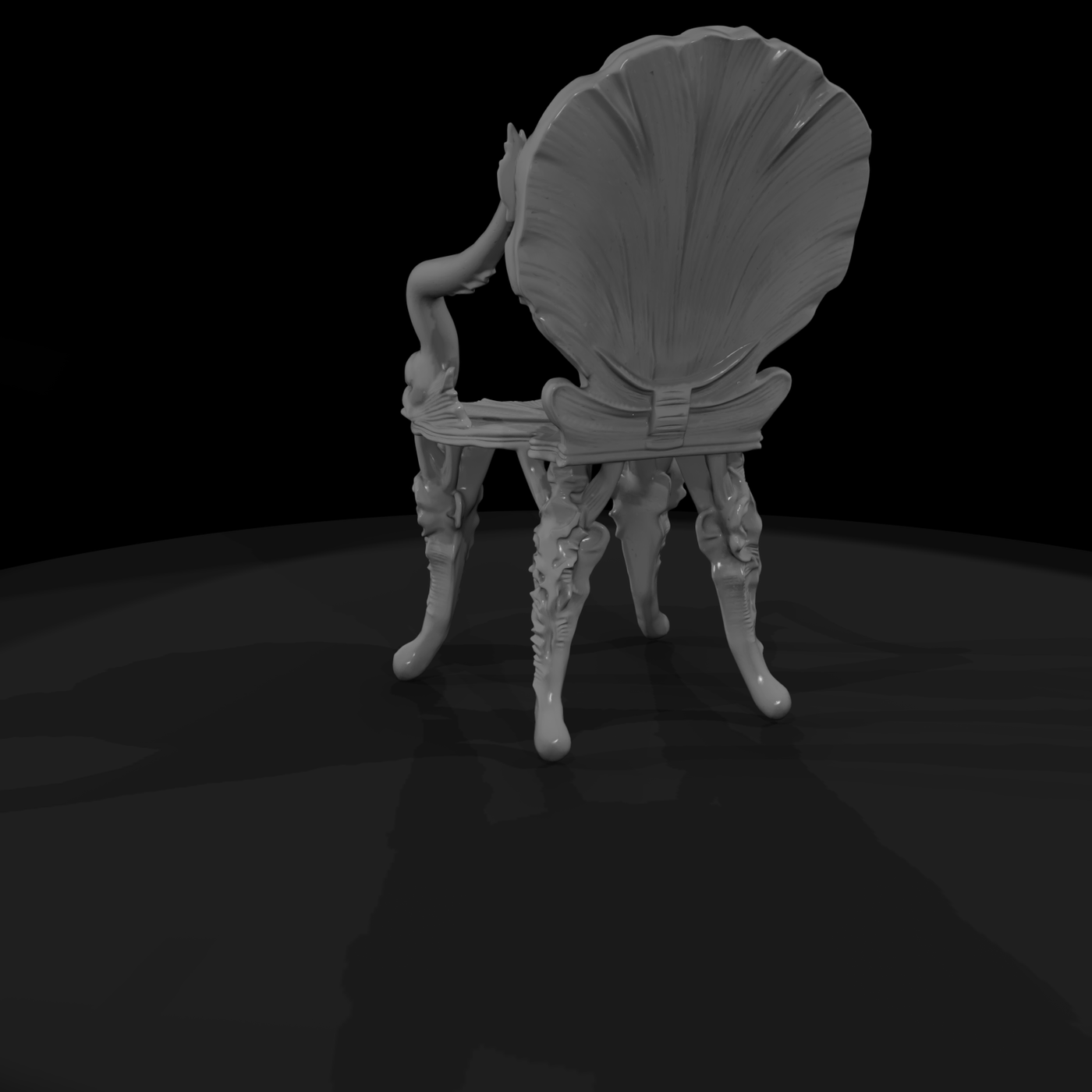 Venetian Grotto Shell Armchair